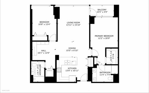 Tiny photo for 1629 S Prairie Avenue #1504, Chicago, IL 60616 (MLS # 12555222)