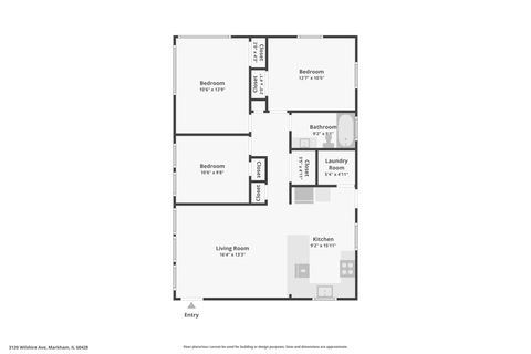 Tiny photo for 3120 Wilshire Avenue, Markham, IL 60428 (MLS # 12583774)