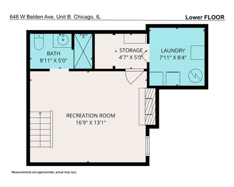 Tiny photo for 648 W Belden Avenue #B, Chicago, IL 60614 (MLS # 12511277)