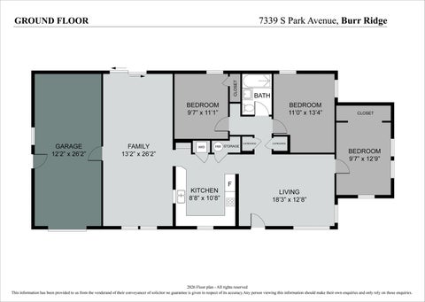 Tiny photo for 7339 S Park Avenue, Burr Ridge, IL 60527 (MLS # 12654333)
