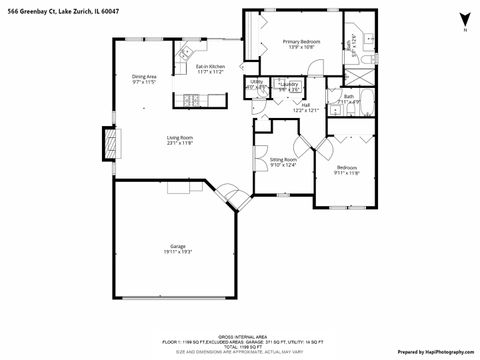 Tiny photo for 566 Greenbay Court, Lake Zurich, IL 60047 (MLS # 12515284)