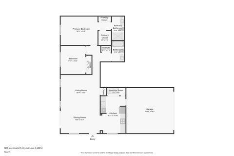 Tiny photo for 1279 Merrimack Court, Crystal Lake, IL 60014 (MLS # 12512800)