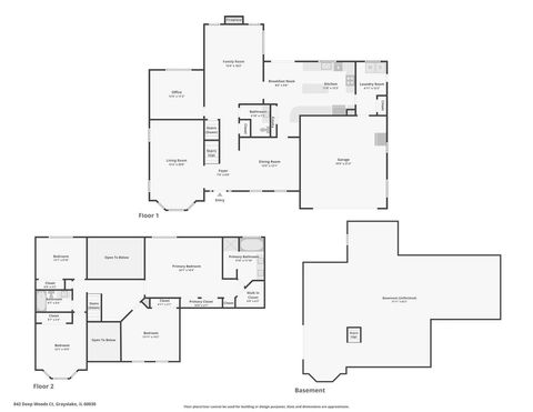 Tiny photo for 842 Deep Woods Court, Grayslake, IL 60030 (MLS # 12544321)