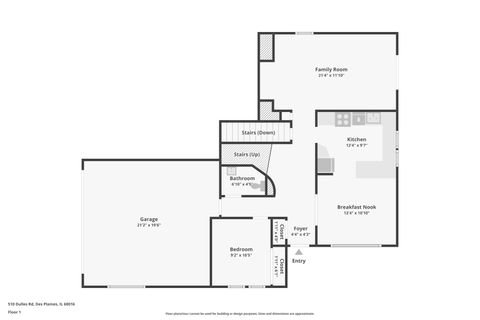 Tiny photo for 510 Dulles Road, Des Plaines, IL 60016 (MLS # 12474774)