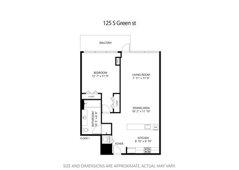 Tiny photo for 123 S Green Street #409B, Chicago, IL 60607 (MLS # 12487619)