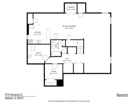 Tiny photo for 1770 W Windmill Court, Addison, IL 60101 (MLS # 12548975)