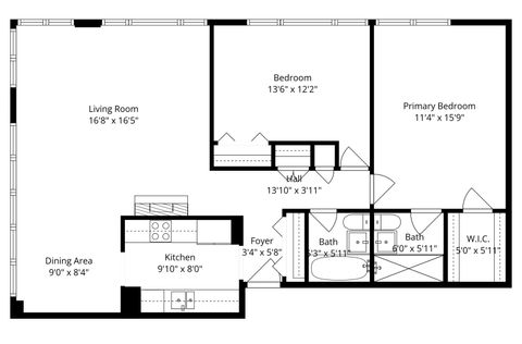 Tiny photo for 2970 N Lake Shore Drive #4B, Chicago, IL 60657 (MLS # 12549432)