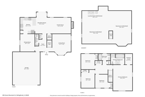 Tiny photo for 205 Green Mountain Drive, Bolingbrook, IL 60440 (MLS # 12626030)