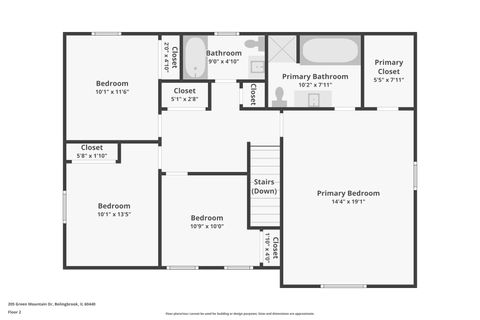 Tiny photo for 205 Green Mountain Drive, Bolingbrook, IL 60440 (MLS # 12626030)