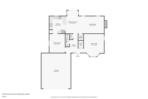 Tiny photo for 205 Green Mountain Drive, Bolingbrook, IL 60440 (MLS # 12626030)