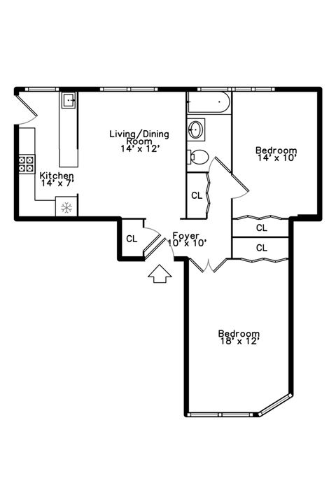 Tiny photo for 146 Clyde Avenue #2E, Evanston, IL 60202 (MLS # 12603413)