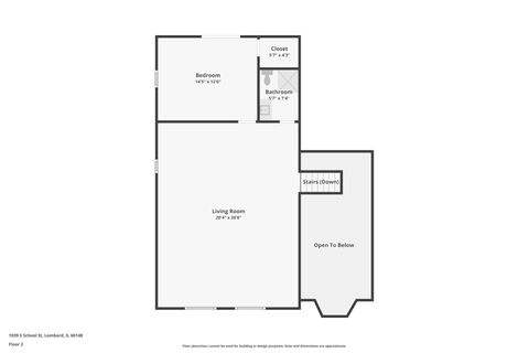 Tiny photo for 1039 S School Street, Lombard, IL 60148 (MLS # 12528381)