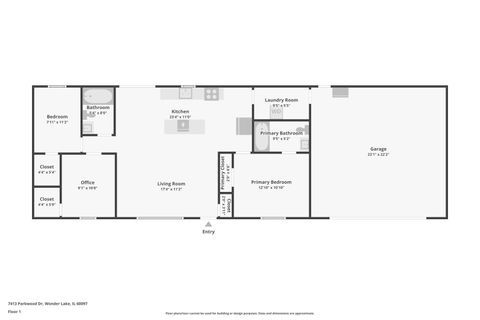 Tiny photo for 7413 Parkwood Drive, Wonder Lake, IL 60097 (MLS # 12585272)