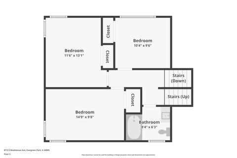 Tiny photo for 8713 S Washtenaw Avenue, Evergreen Park, IL 60805 (MLS # 12618975)