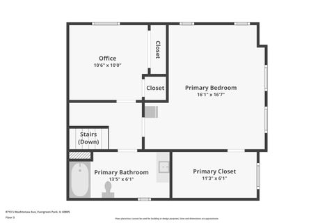 Tiny photo for 8713 S Washtenaw Avenue, Evergreen Park, IL 60805 (MLS # 12618975)