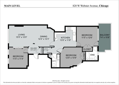 Tiny photo for 820 W Webster Avenue #2W, Chicago, IL 60614 (MLS # 12672735)