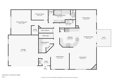 Tiny photo for 14738 S Aster Lane, Homer Glen, IL 60491 (MLS # 12563313)