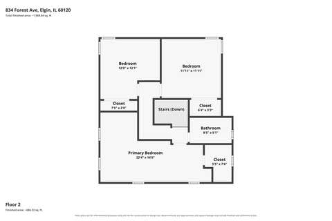Tiny photo for 834 Forest Avenue, Elgin, IL 60120 (MLS # 12724020)