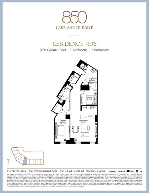 Tiny photo for 850 N Lake Shore Drive #406, Chicago, IL 60611 (MLS # 12479784)