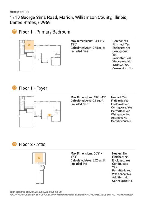Tiny photo for 1710 George Sims Road, Marion, IL 62959 (MLS # EB458968)
