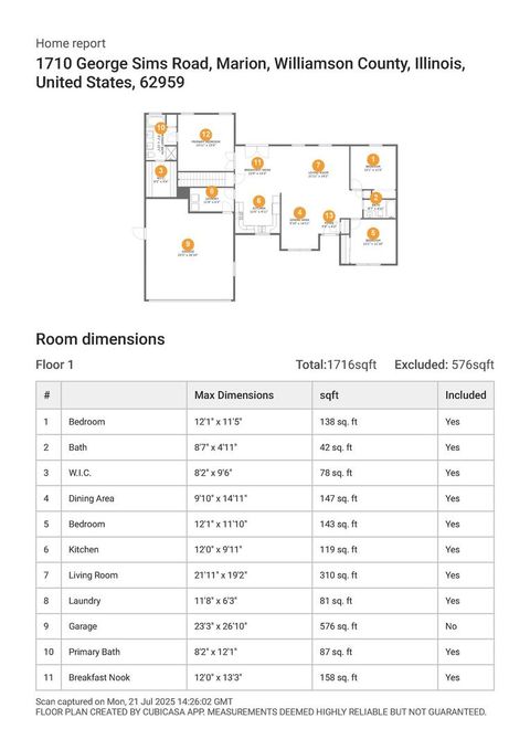 Tiny photo for 1710 George Sims Road, Marion, IL 62959 (MLS # EB458968)