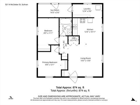 Tiny photo for 521 N McClellan Street, Sullivan, IL 61951 (MLS # 12663988)