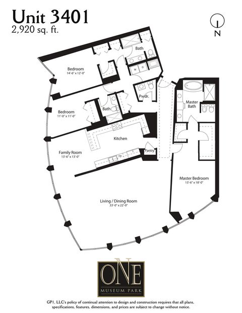 Tiny photo for 1211 S Prairie Avenue #3401, Chicago, IL 60605 (MLS # 12589666)