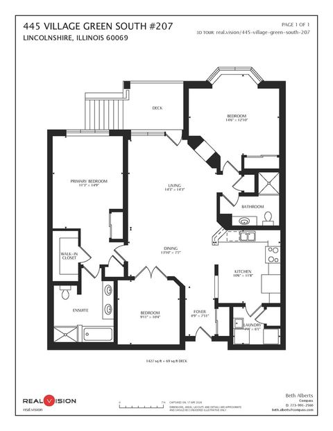 Tiny photo for 445 Village Green #207, Lincolnshire, IL 60069 (MLS # 12622872)