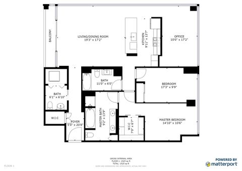 Tiny photo for 611 S WELLS Street #1903, Chicago, IL 60607 (MLS # 12472056)