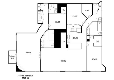 Tiny photo for 161 W Harrison Street #1106-1108, Chicago, IL 60605 (MLS # 12525389)
