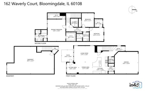 Tiny photo for 162 Waverly Court, Bloomingdale, IL 60108 (MLS # 12753931)