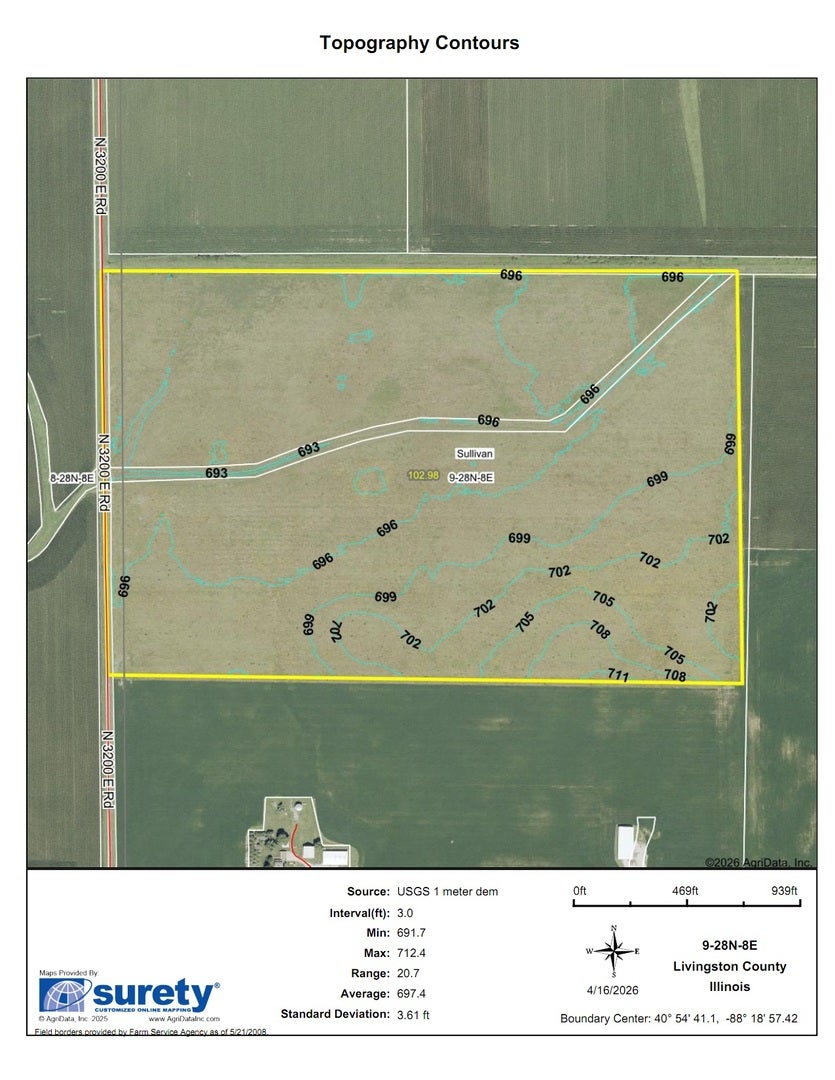 102 acres +/- E 1900 North Road