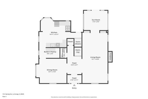 Tiny photo for 115 S Spring Avenue, La Grange, IL 60525 (MLS # 12496214)