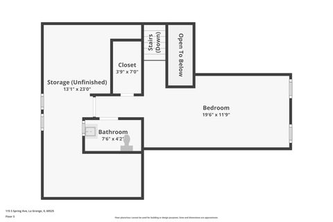 Tiny photo for 115 S Spring Avenue, La Grange, IL 60525 (MLS # 12496214)
