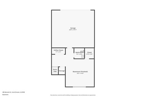 Tiny photo for 285 Bennett Drive, Carol Stream, IL 60188 (MLS # 12730847)
