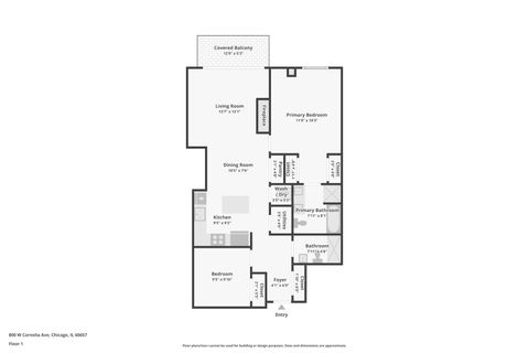 Tiny photo for 800 W Cornelia Avenue #208, Chicago, IL 60657 (MLS # 12536619)