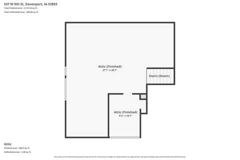 Tiny photo for 537 W 9th Street, Davenport, IA 52803 (MLS # 12685285)