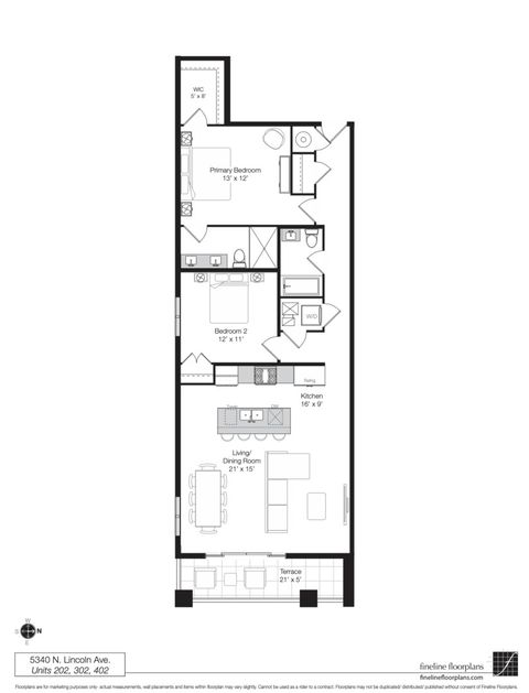 Tiny photo for 5340 N Lincoln Avenue #202, Chicago, IL 60625 (MLS # 12618667)