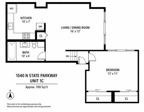 Tiny photo for 1540 N State Parkway #1C, Chicago, IL 60610 (MLS # 12679396)