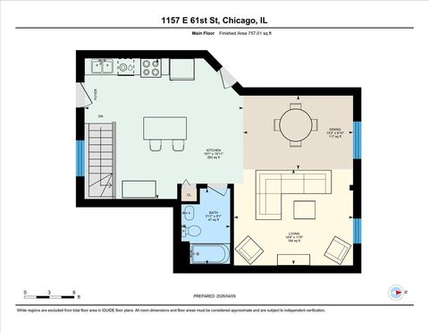 Tiny photo for 1157 E 61st Street #1, Chicago, IL 60637 (MLS # 12618246)