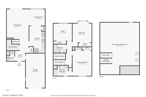 Tiny photo for 556 Leslie Lane, Bolingbrook, IL 60440 (MLS # 12486605)