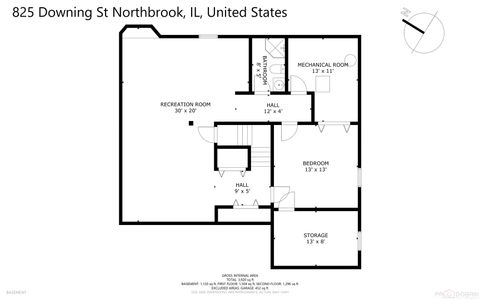 Tiny photo for 825 Downing Street, Northbrook, IL 60062 (MLS # 12530656)