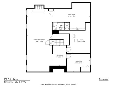 Tiny photo for 130 Oxford Avenue, Clarendon Hills, IL 60514 (MLS # 12554916)
