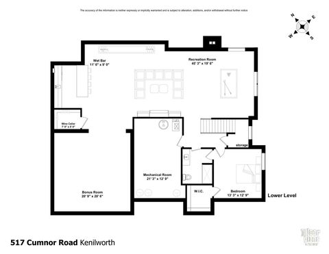 Tiny photo for 517 Cumnor Road, Kenilworth, IL 60043 (MLS # 12324504)