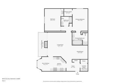 Tiny photo for 6675 S Cass Avenue #4C, Westmont, IL 60559 (MLS # 12782131)