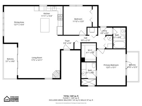 Tiny photo for 1357 N Noble Street #4, Chicago, IL 60622 (MLS # 12597849)