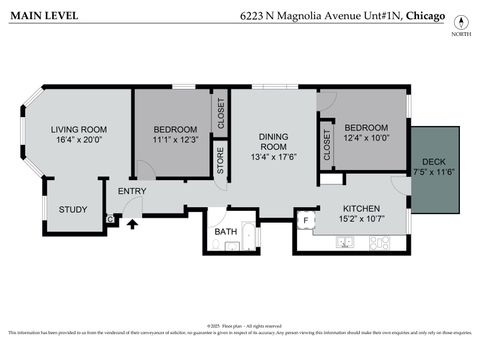 Tiny photo for 6223 N Magnolia Avenue #1N, Chicago, IL 60660 (MLS # 12456451)