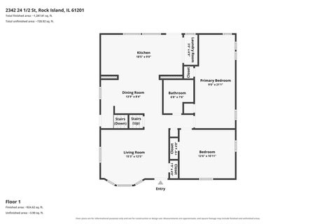 Tiny photo for 2342 24 1/2 Street, Rock Island, IL 61201 (MLS # 12779118)