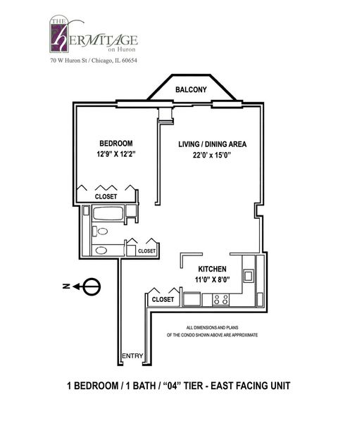 Tiny photo for 70 W Huron Street #1704, Chicago, IL 60654 (MLS # 12576943)