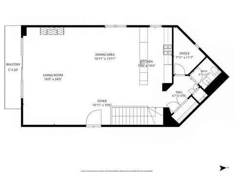 Tiny photo for 1334 W WALTON Street #1W, Chicago, IL 60642 (MLS # 12758311)